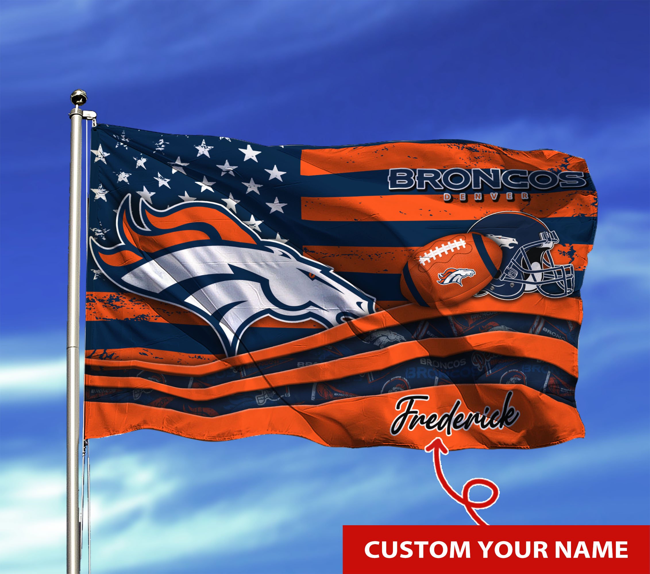 Denver Broncos Custom Flag3x5ft For This Season TU26897